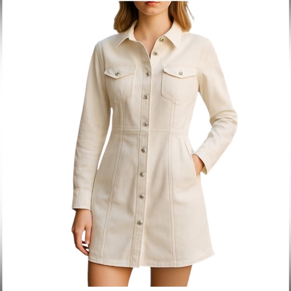 NWT free people Dynonite denim mini dress